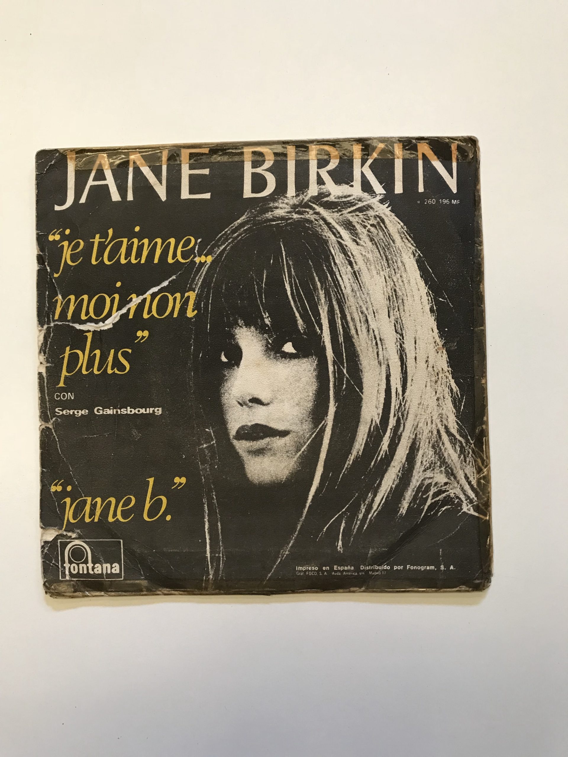 JANE BIRKIN "JE T'AIME MOI NON PLUS"