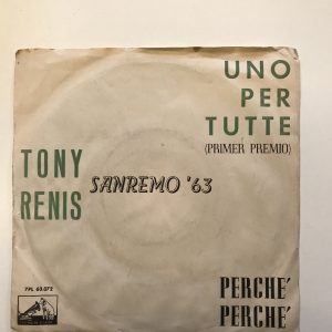 TONY RENIS "UNO PER TUTTE"