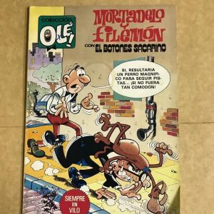 MORTADELO Y FILEMON CON EL BOTONES SACARINO "SIEMPRE EN VILO"