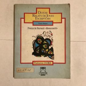 DOTZE RELATS DE JOVES ESCRIPTORS